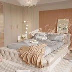 French Style Tufted Bed.