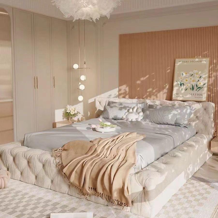 French Style Tufted Bed.