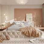 French Style Tufted Bed.