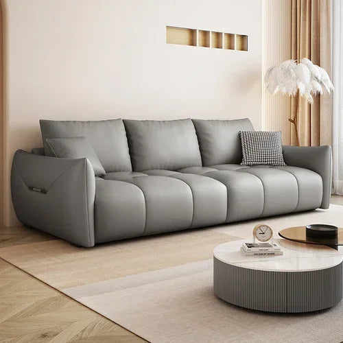 Nordic 3-Seater Sofa Puffs Inflame Living Room Design European Sectional Sofa