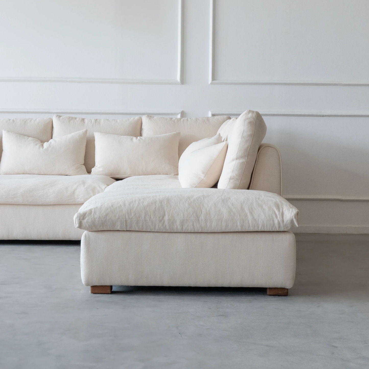 Sultan L Shape Premium Sofa-Beige