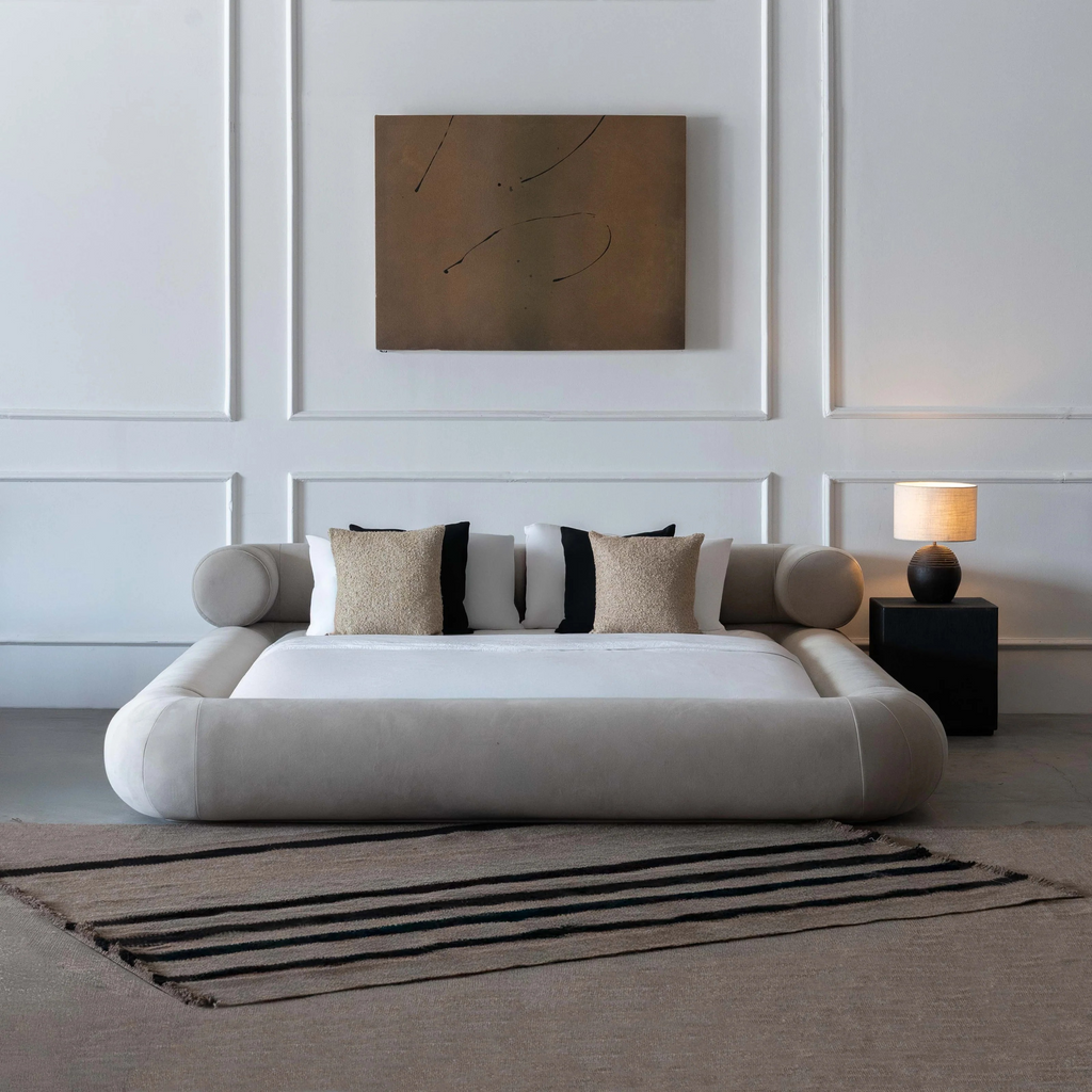 Premium Stella Modern Curve Head Bed Frame