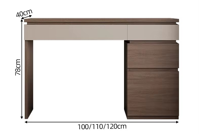 Wooden Vanity Table, Corner Design Dressing Table Set.