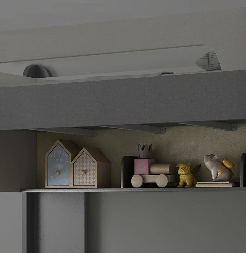 Wooden Double Bunk Bed For Twins, Teenage.