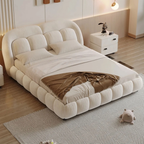 Cloud-Inspired Design Hydraulic Storage Bed.