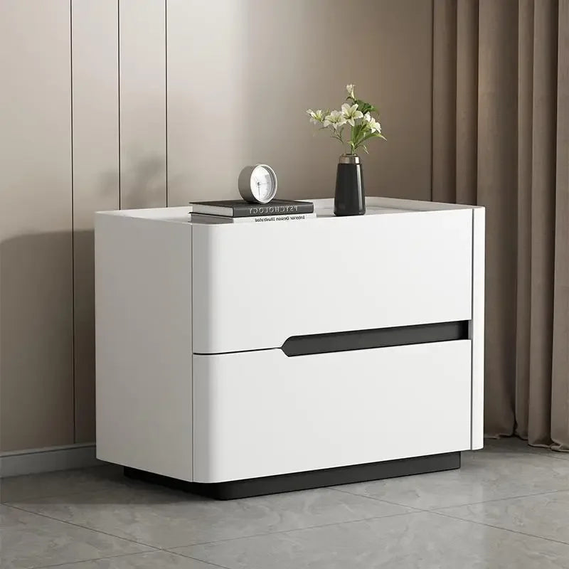 Nordic Modern Night Table Storage Aesthetic Luxury Minimalist Bedside Table