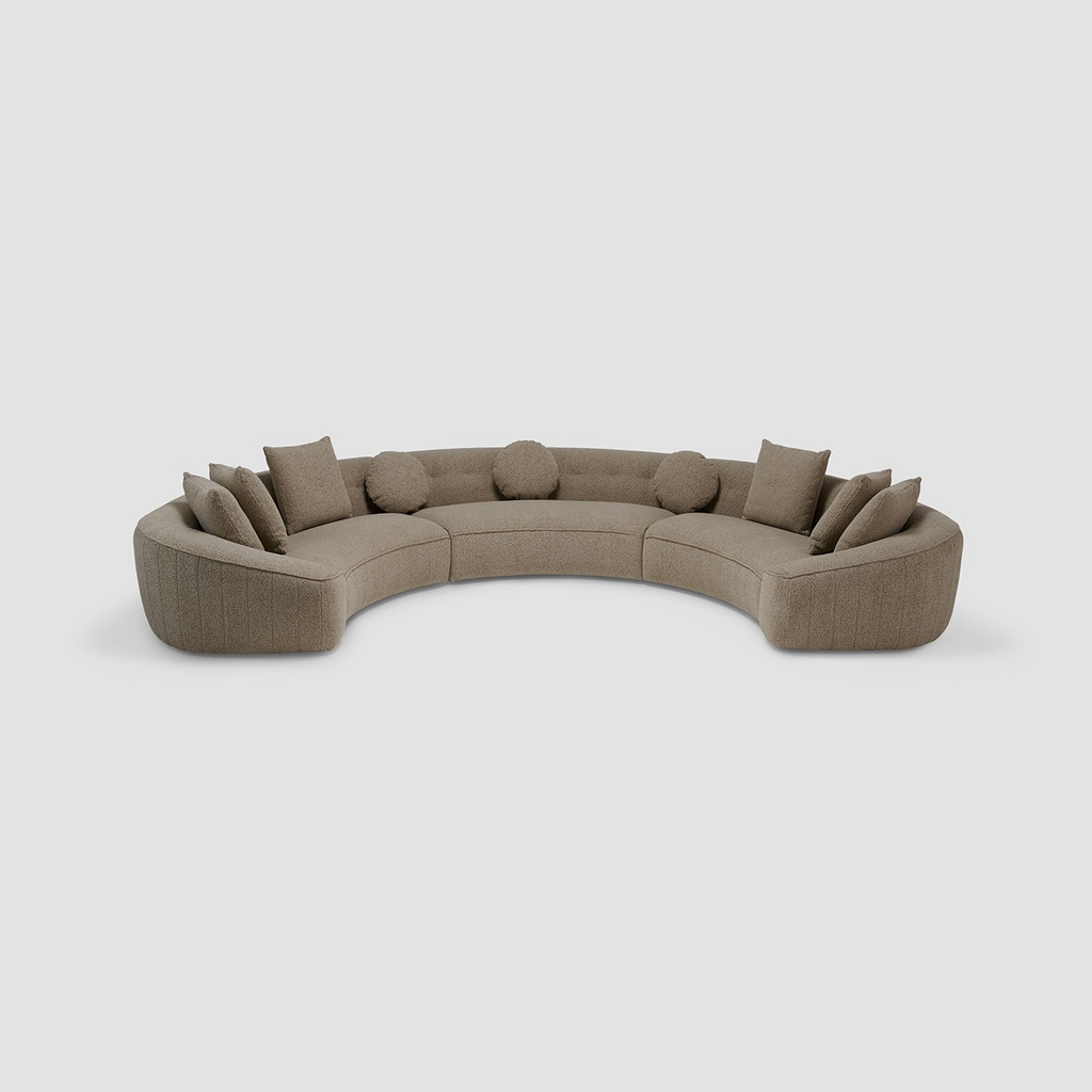 Philips Modern Sectional Style Sofa Fully Upholstered In Fabric