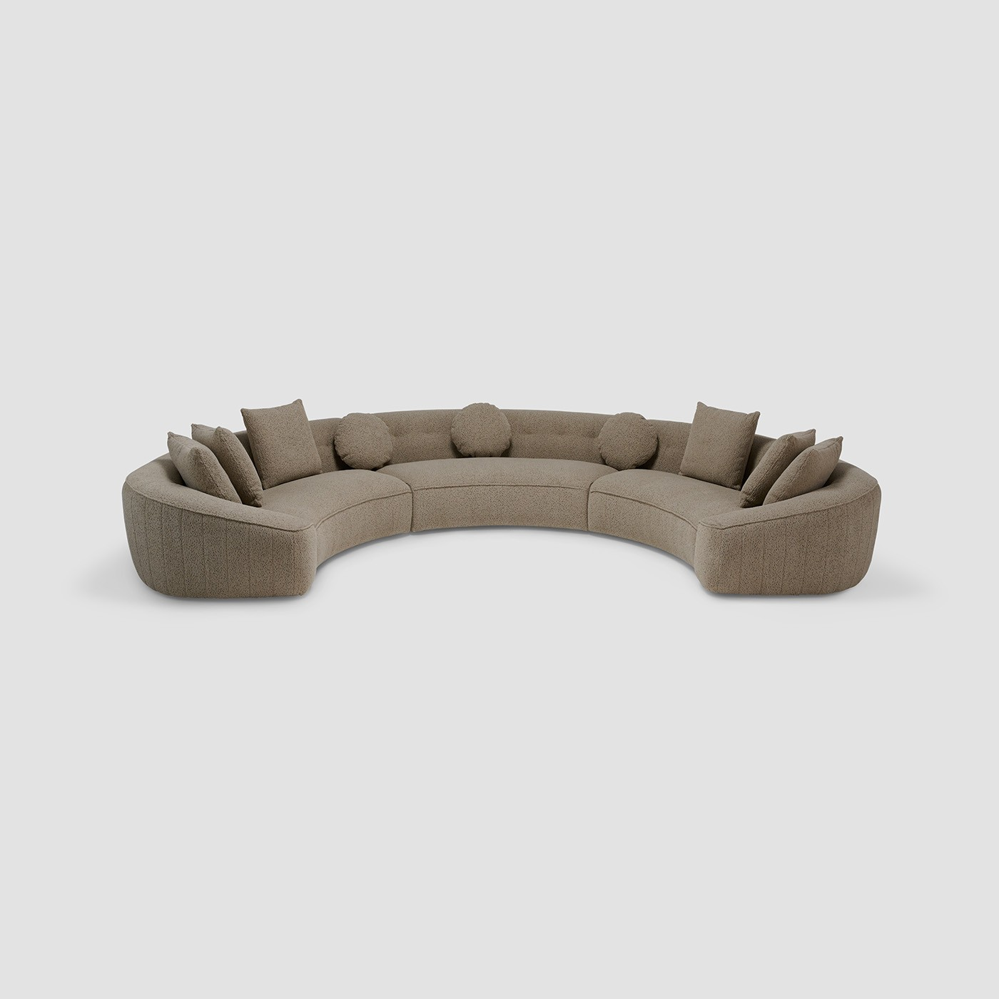 Sectional Sofa, Upholstered In Chenille Fabric