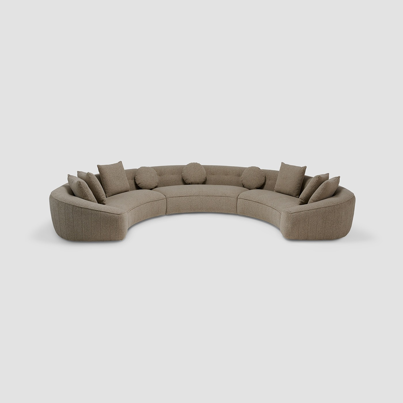 Philips Modern Sectional Style Sofa Fully Upholstered In Fabric