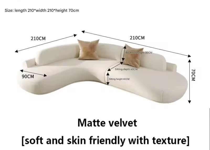 Modern Luxury Living Room Sofas Minimalist Comfortable Large Size Living Room