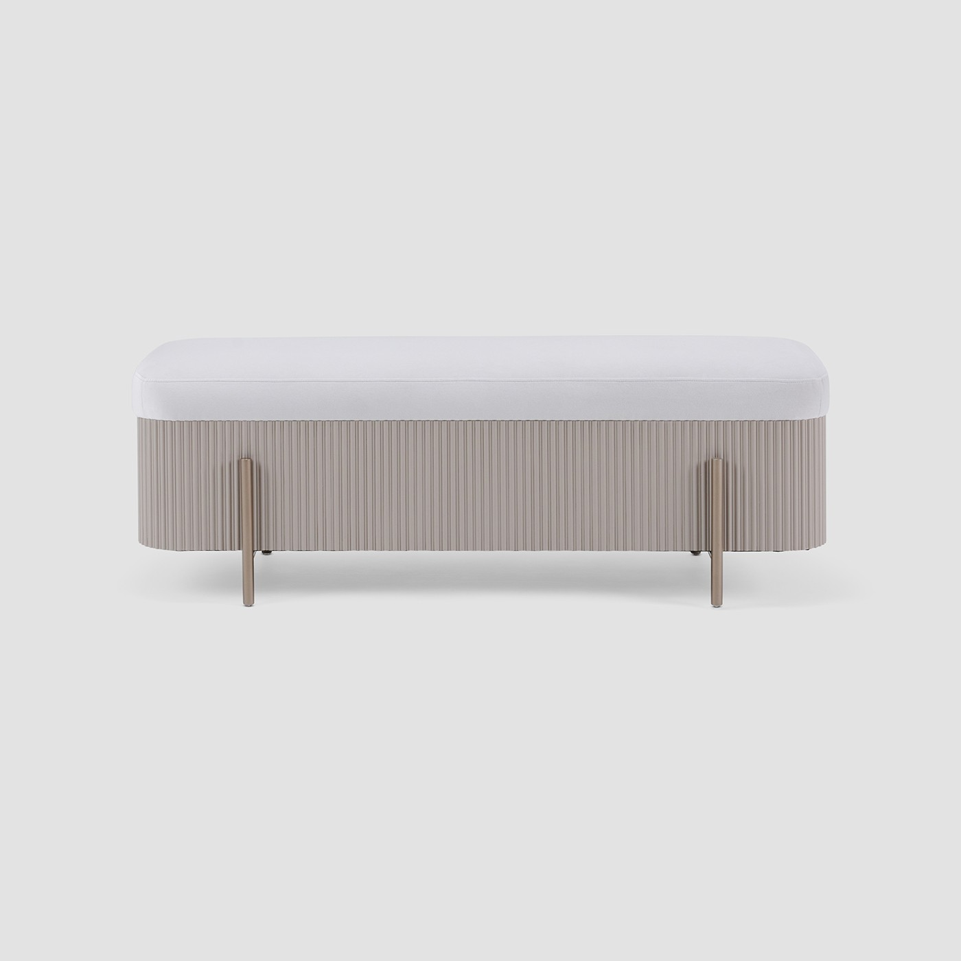 Fully Upholstered Bench with Storage