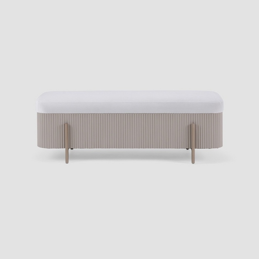 Fully Upholstered Bench with Storage