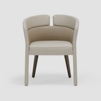 Fully Upholstered Dining Chair in Microfiber Material
