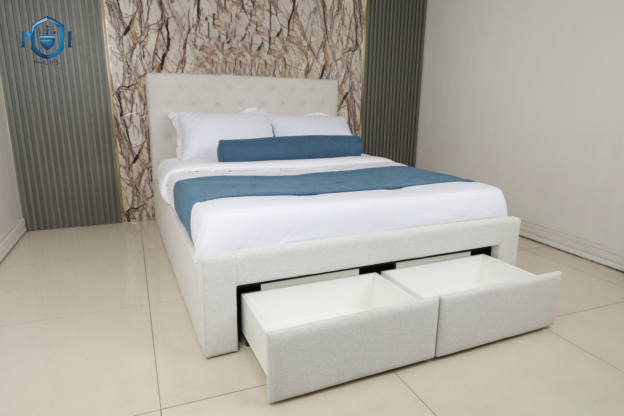 Luxury Elegant Double Beds Frame Wood