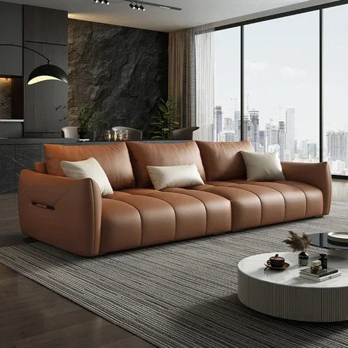 Nordic 3-Seater Sofa Puffs Inflame Living Room Design European Sectional Sofa