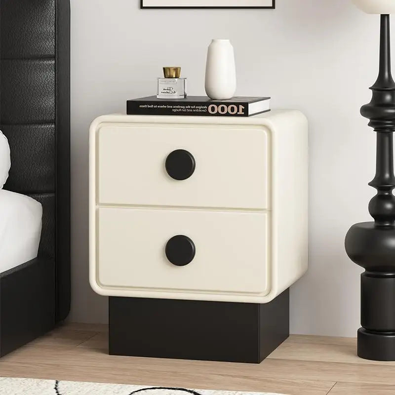 Simple Storage Night Table Wood Minimalist Trendy Modern Nightstand