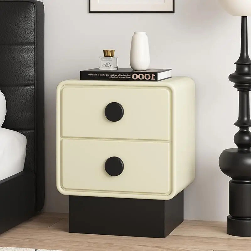 Simple Storage Night Table Wood Minimalist Trendy Modern Nightstand