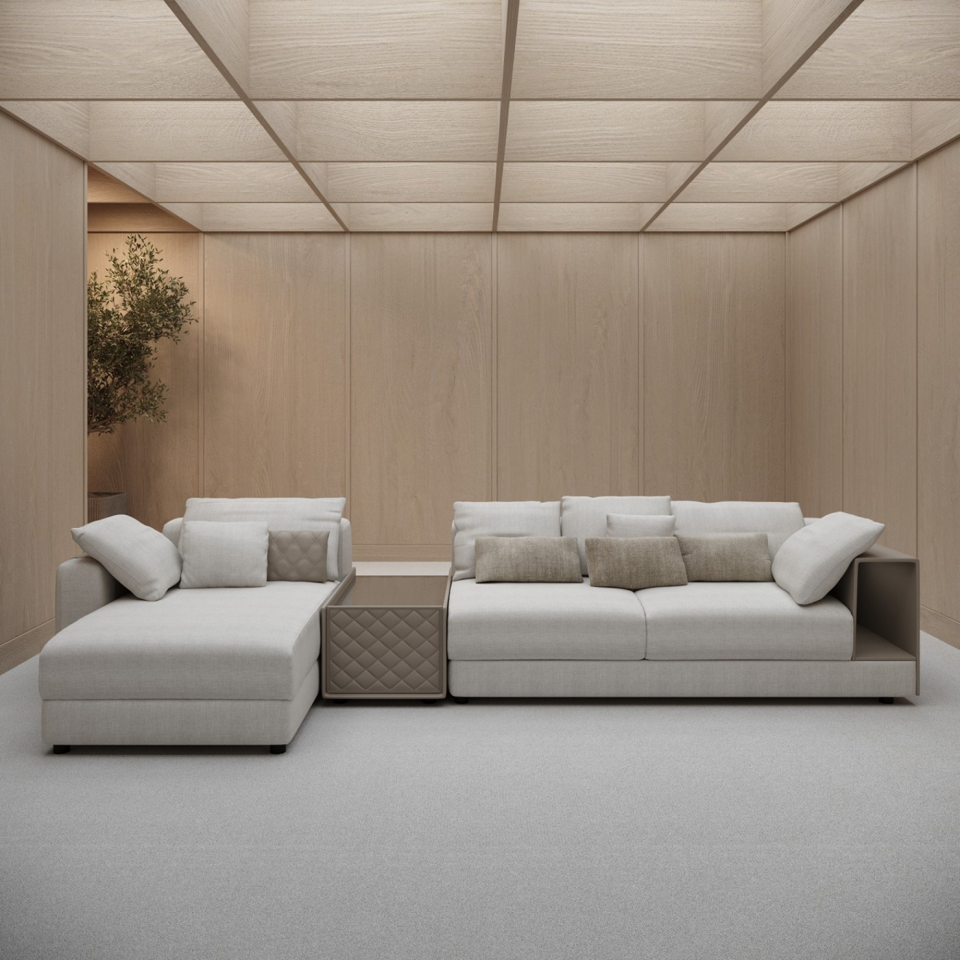 Philips Modern Left Corner Sofa Set