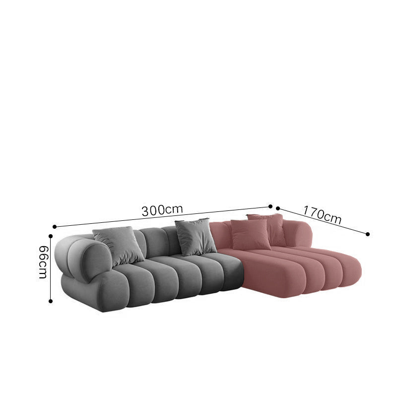 Italian velvet soft green sofa 3-seat apartment hotel living room modular combination sofa set