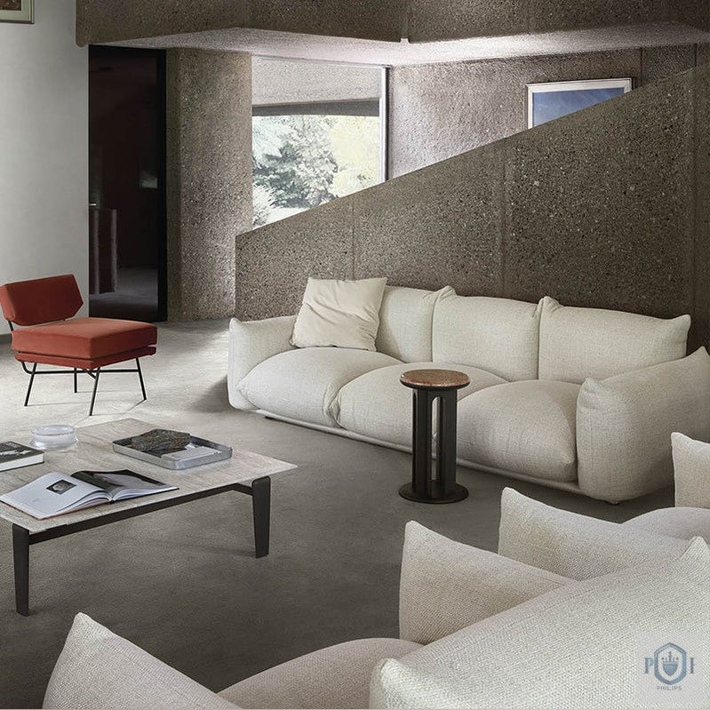Puffy European Style 3-Seater Sofa