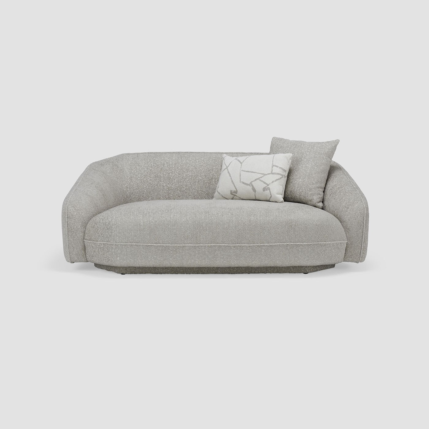 Fully Upholstered 2-Seater Sofa, With Stainless Steel Leg