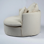 Luxury Crosby Style Couch with Arm Rest Without Cushions