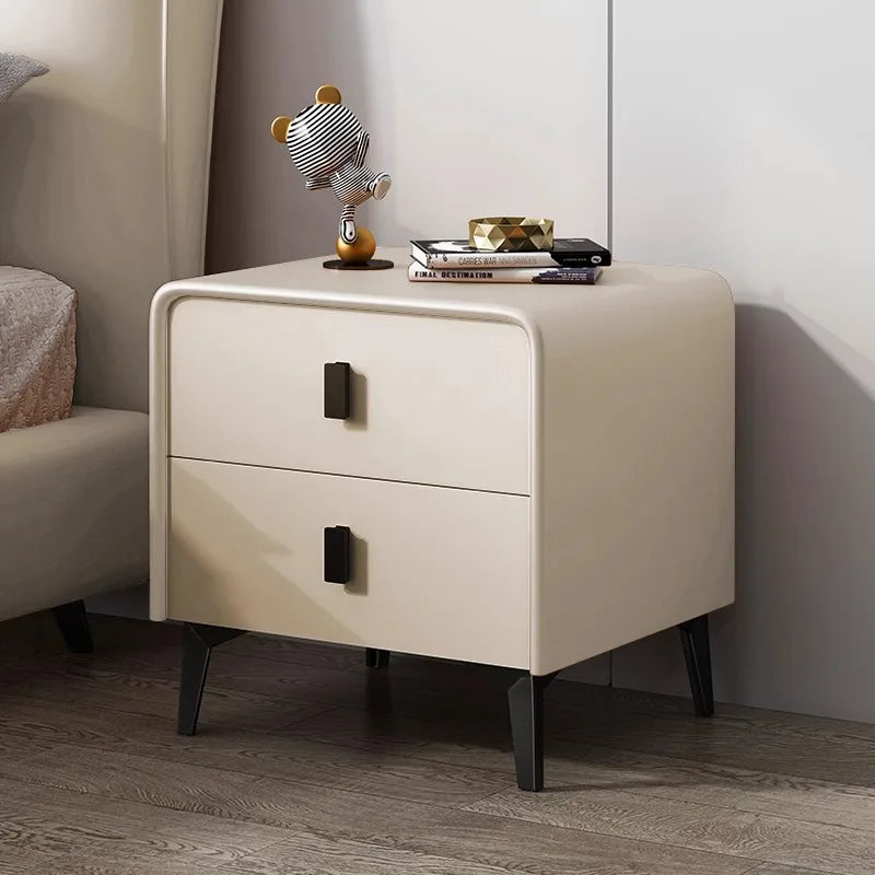 Nordic Wood Night Table Storage Minimalist Kawaii Luxury Bedside Table